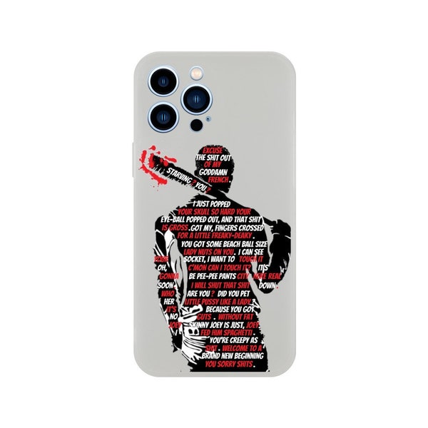 TWD Negan Best Quotes Best Moments Gifts For Him Gifts For Her Flexi Phone case iPhone/Samsung