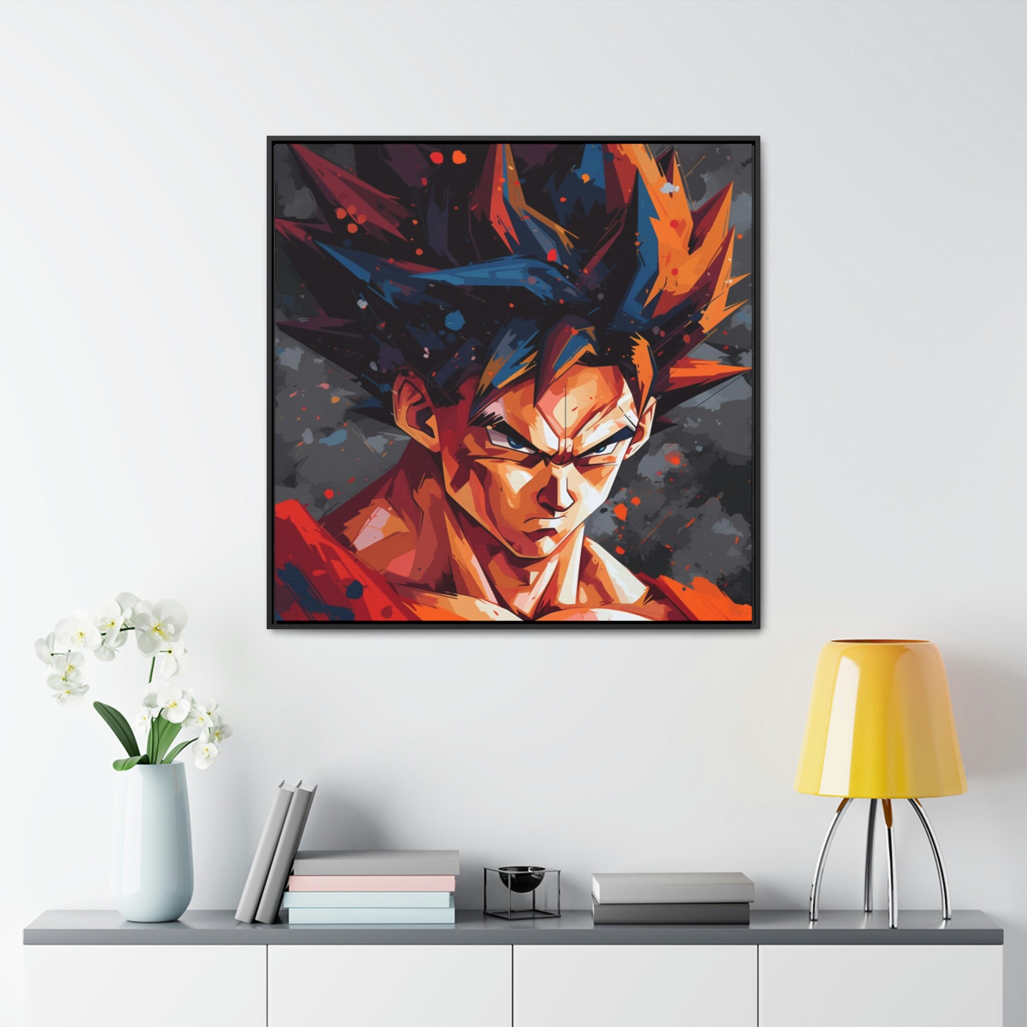 Goku | Gallery Canvas | Modern Art | Abstract Art - Etsy