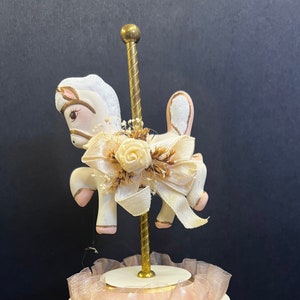 Musical Carousel Horse, Musical Carousel Themed Horse, Turns, Vintage 1980&#39;s, New, Never used