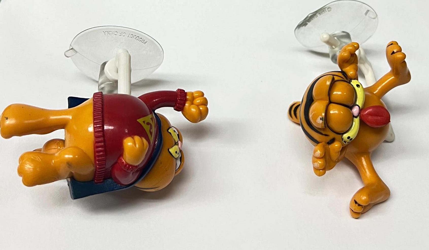 吸盤付きガーフィールド、2種類、ヴィンテージ、新品、未使用、対象