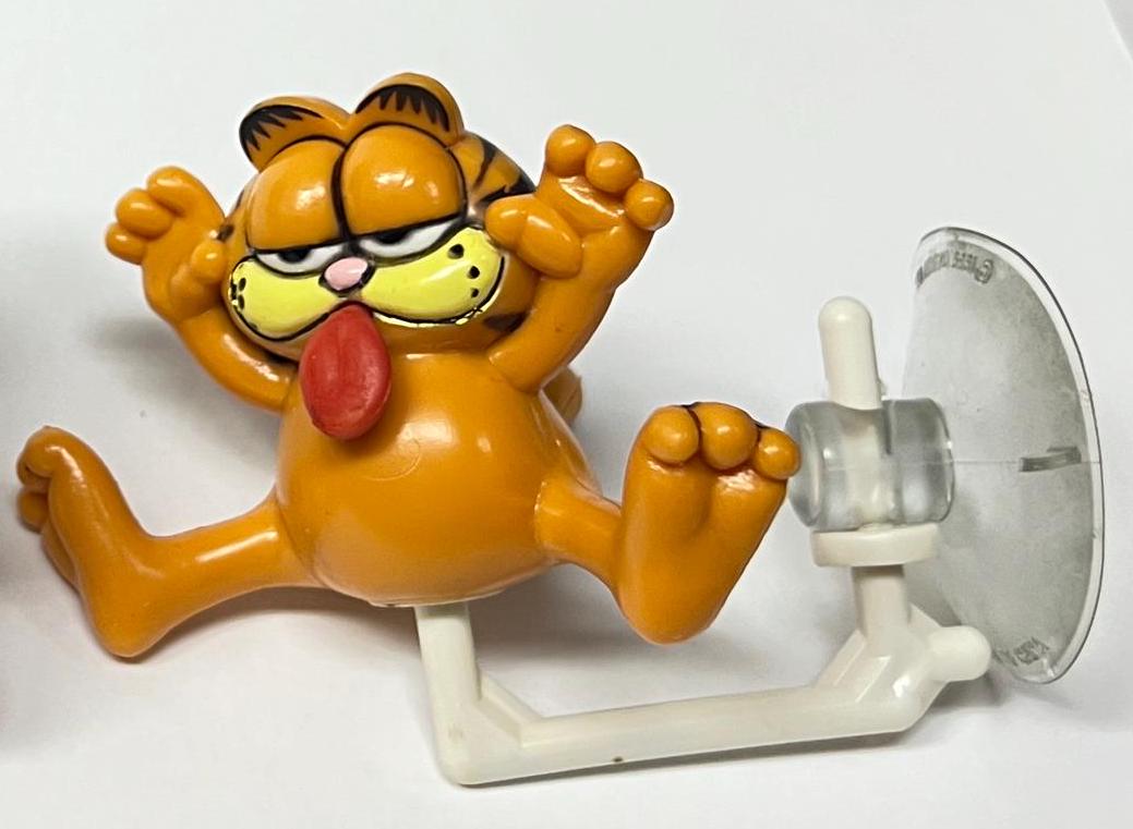 吸盤付きガーフィールド、2種類、ヴィンテージ、新品、未使用、対象