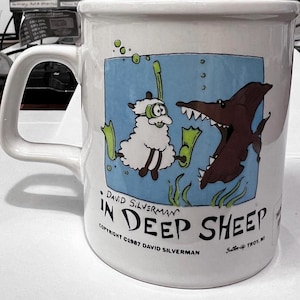 Tasse à café humoristique en mouton, en mouton profond, tasse à café vintage - neuve
