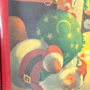Cartões de Natal, Vintage 1980's por CR Gibson Cartão de Natal com árvore de Natal Saudações da estação
