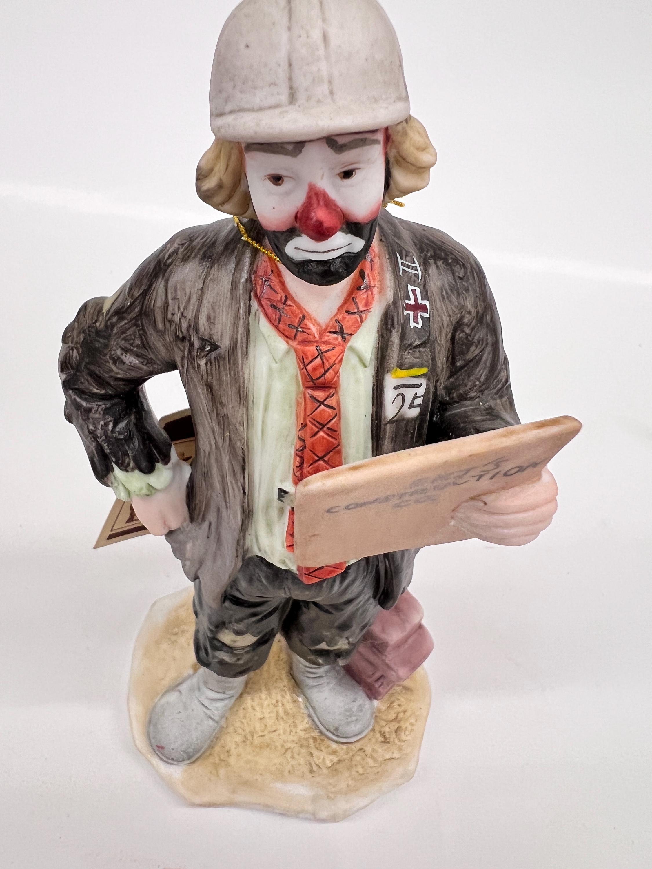 Emmett Kelly Jr. Engineer Beloved Collectible Clown, Vintage