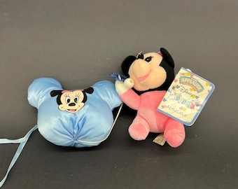 Muñeco musical de cuerda de Minnie Mouse, vintage, años 80, nuevo, nunca usado