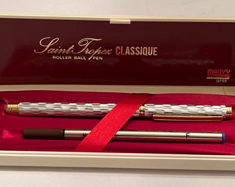 Stylo de Saint Tropex, Classique, Fashion, stylo vintage des années 1980, tout neuf, jamais utilisé