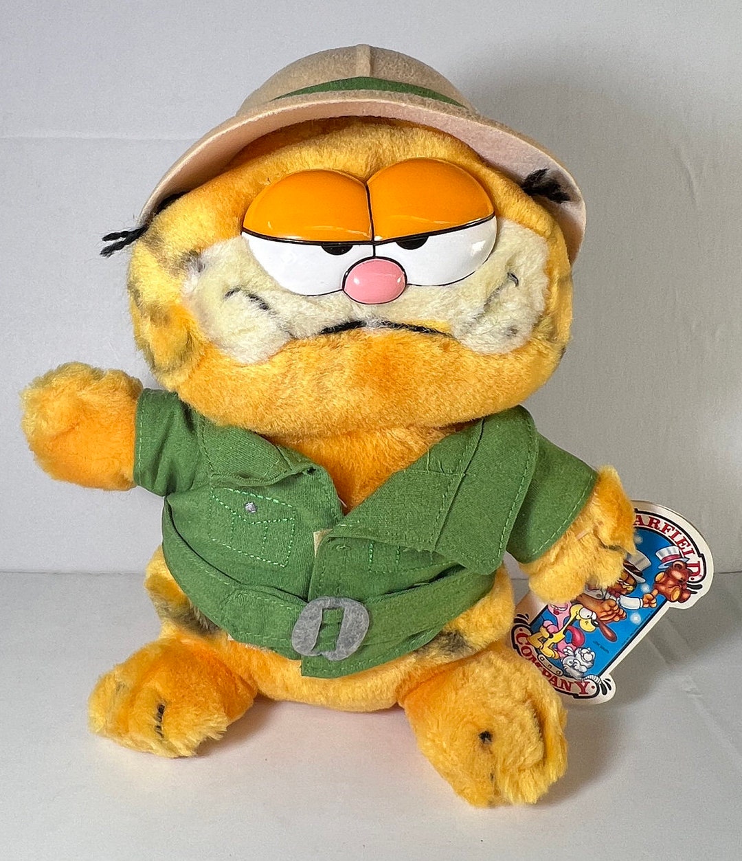Garfield on Safari Plush Vintage Brand New Never Used Etsy