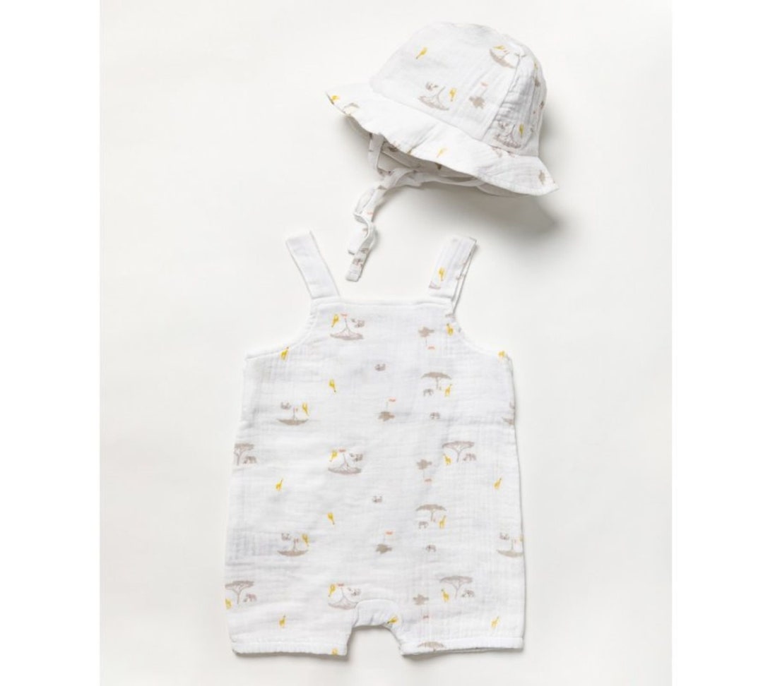 Safari Cotton Muslin Sun Hat - Double Cream