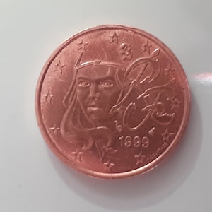 Coin of 5 cents FRACIA 1999