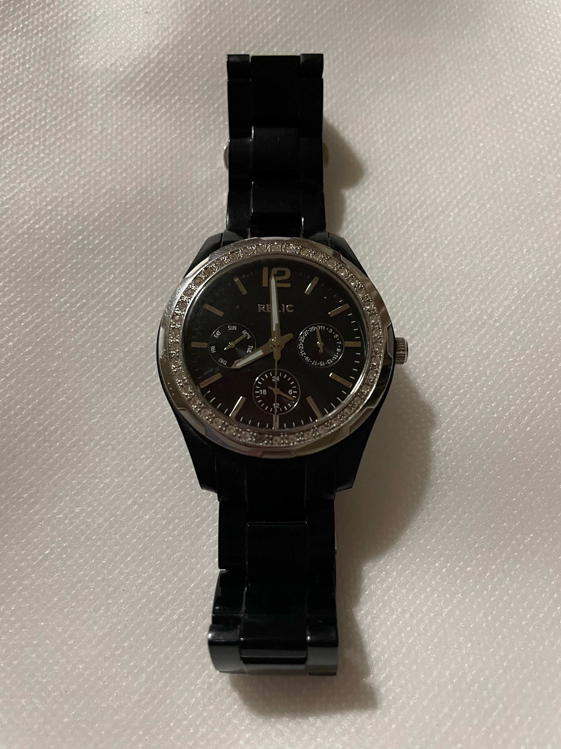Ladies Black Fossil Relic Etsy