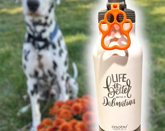Engraved Dog Water Bottle with Bowls – Personalized Pet Travel
