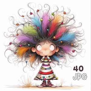 Weihnachtsmädchen Clipart - 40 hochwertige JPGs - Digitaler Planer, Junk Journaling, Scrapbooking, kommerzielle Nutzung, Sublimation, Tassen, Bekleidung