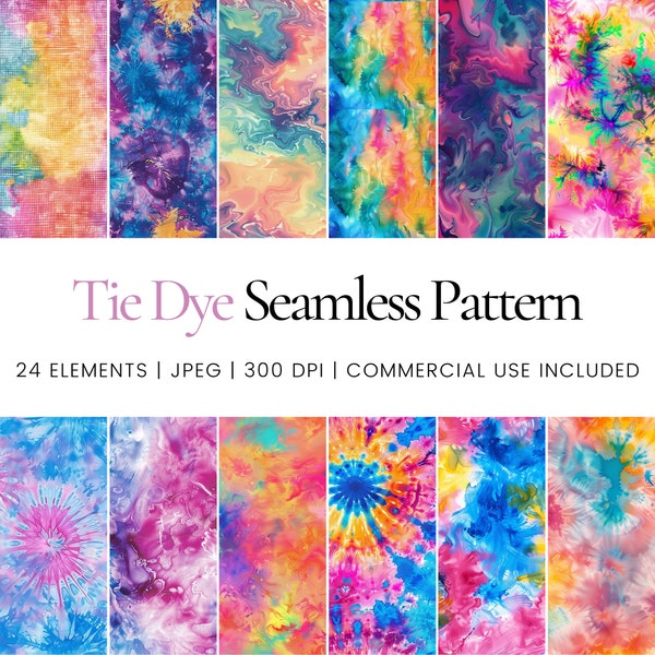 Tie Dye Seamless Repeat Pattern, Digital Papers, Background, Tumbler Wrap, Printable, Commercial Use Digital Paper, Mugs, Decor, Journal