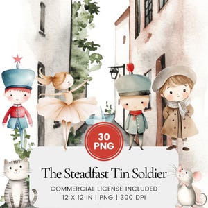 The Steadfast Tin Soldier Clipart - 30 PNG - Planner digitale, Junk Journaling, Wall Art, Uso commerciale, Sublimazione, Scrapbooking, Carte