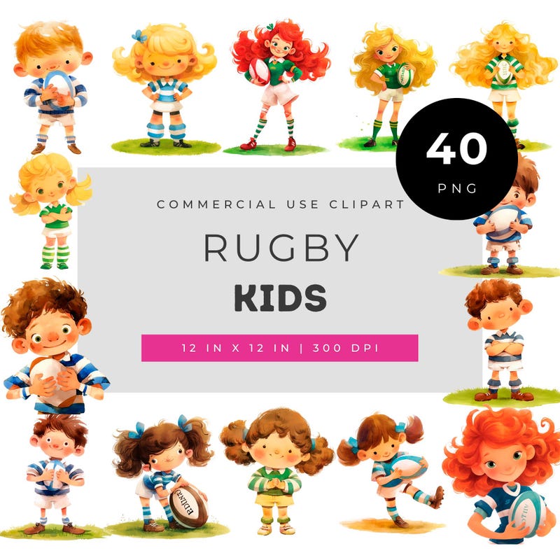 Rugby Card Child - Etsy