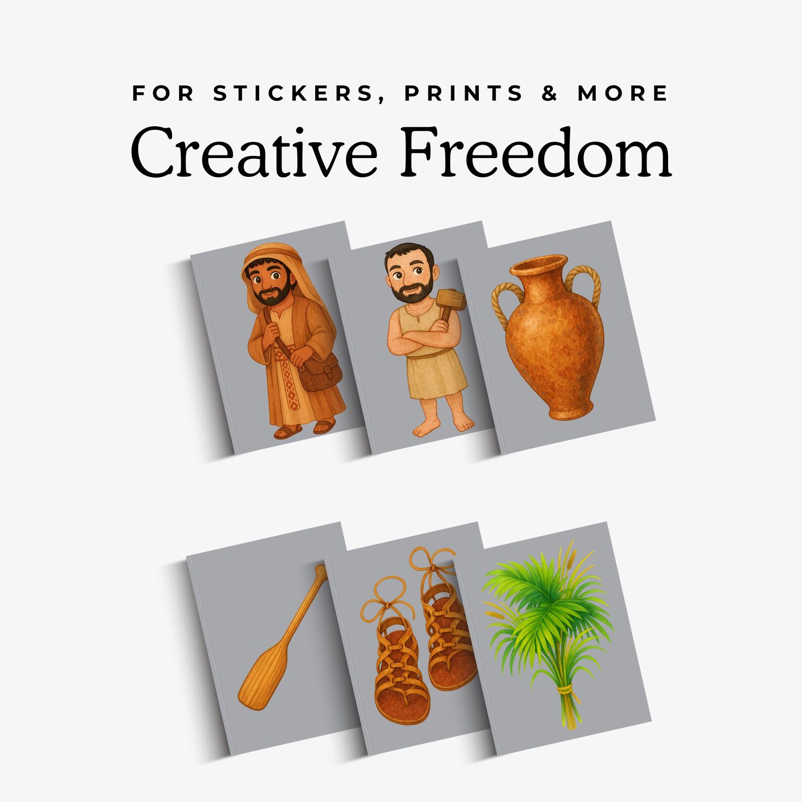Calling of the First Disciples Bible Stories Watercolor Clipart Bundle ...