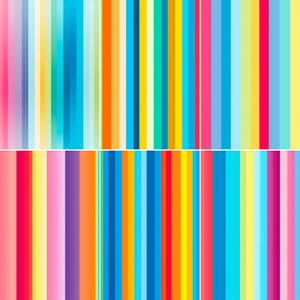 Rainbow Stripes Digital Papers, Rainbow Stripes Seamless Repeat Pattern ...
