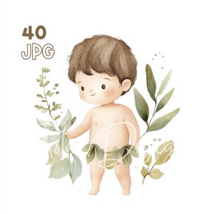 Old Testament Characters - 40 JPGs - Digital Planner, Junk Journaling, Watercolor, Wall Art, Commercial Use, Scrapbooking, Bible, Mugs