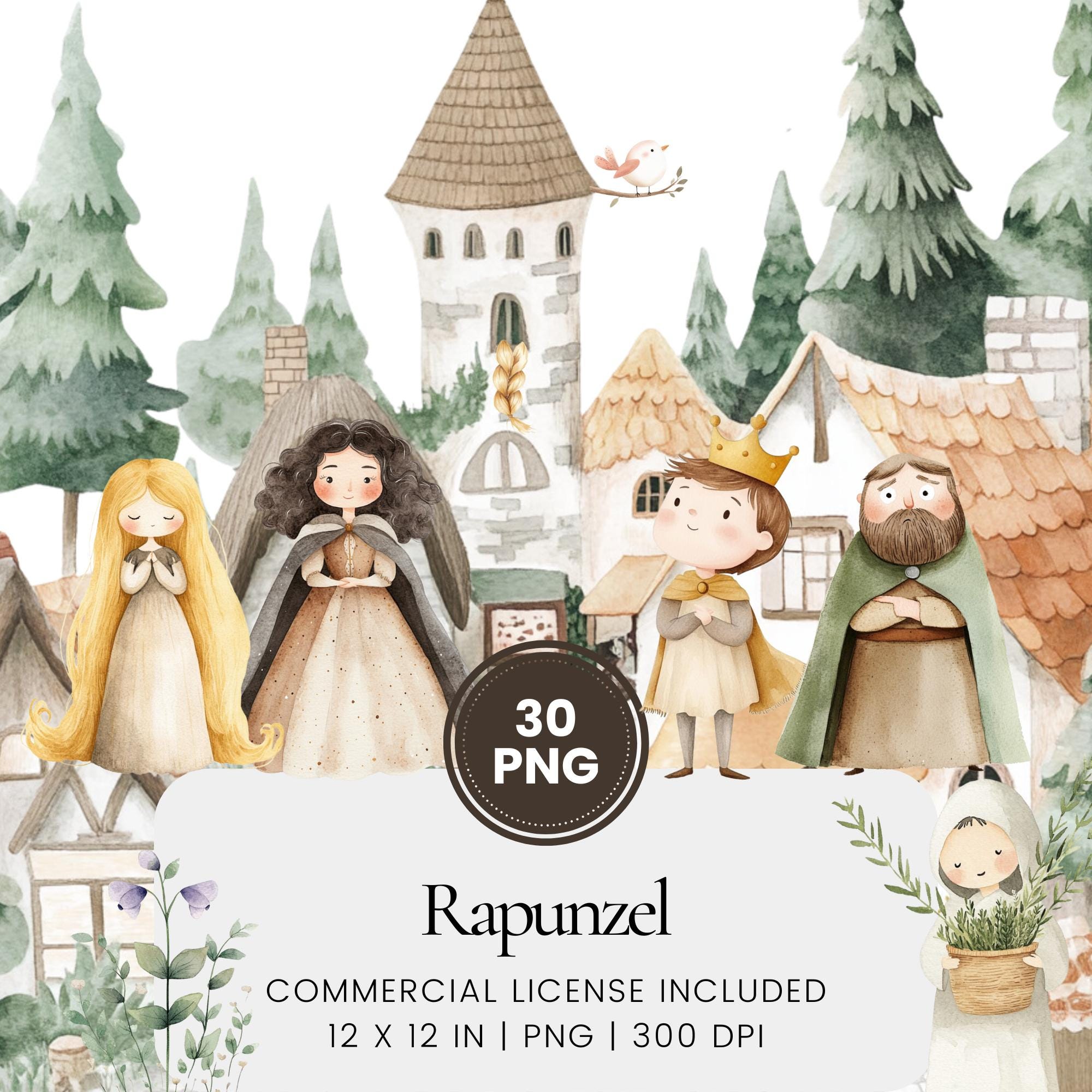 Rapunzel schloss - Etsy Österreich, image size:2000x2000