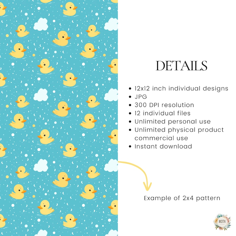 Baby Ducks Seamless Pattern for Cute Nursery Wallpaper and Kids Fabric ...