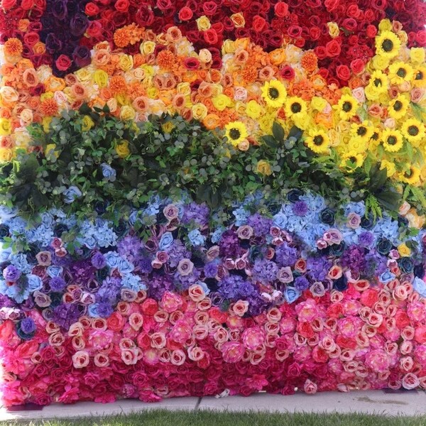 Flower Wall Etsy