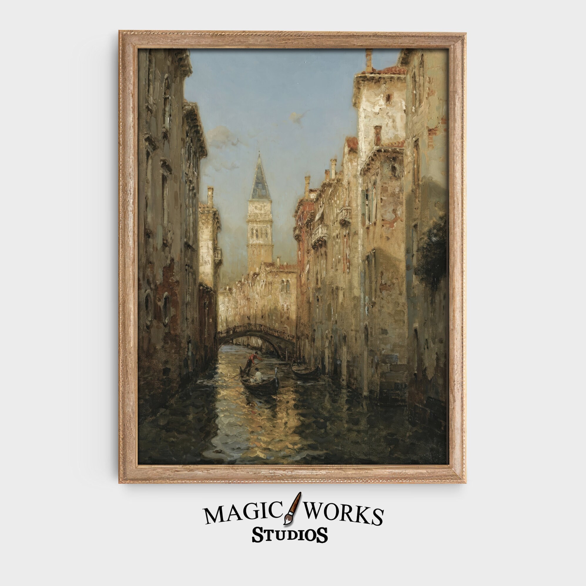 Printable Venice Art Print European Wall Art Venice Canal Painting Printable Digital Download E2 ...