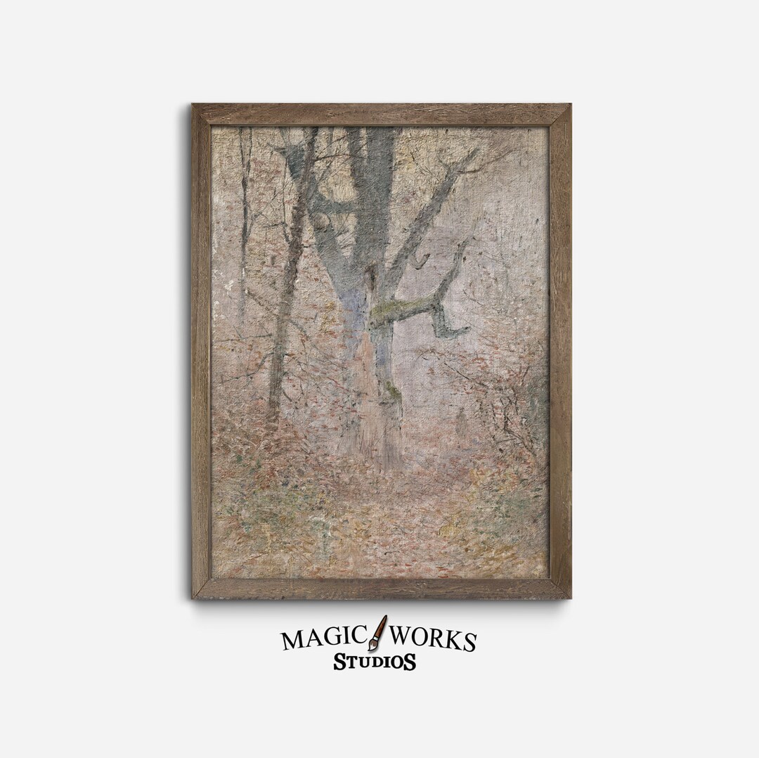 Printable Rustic Autumn Tree Sketch, Tree Printable Wall Art, Autumn ...