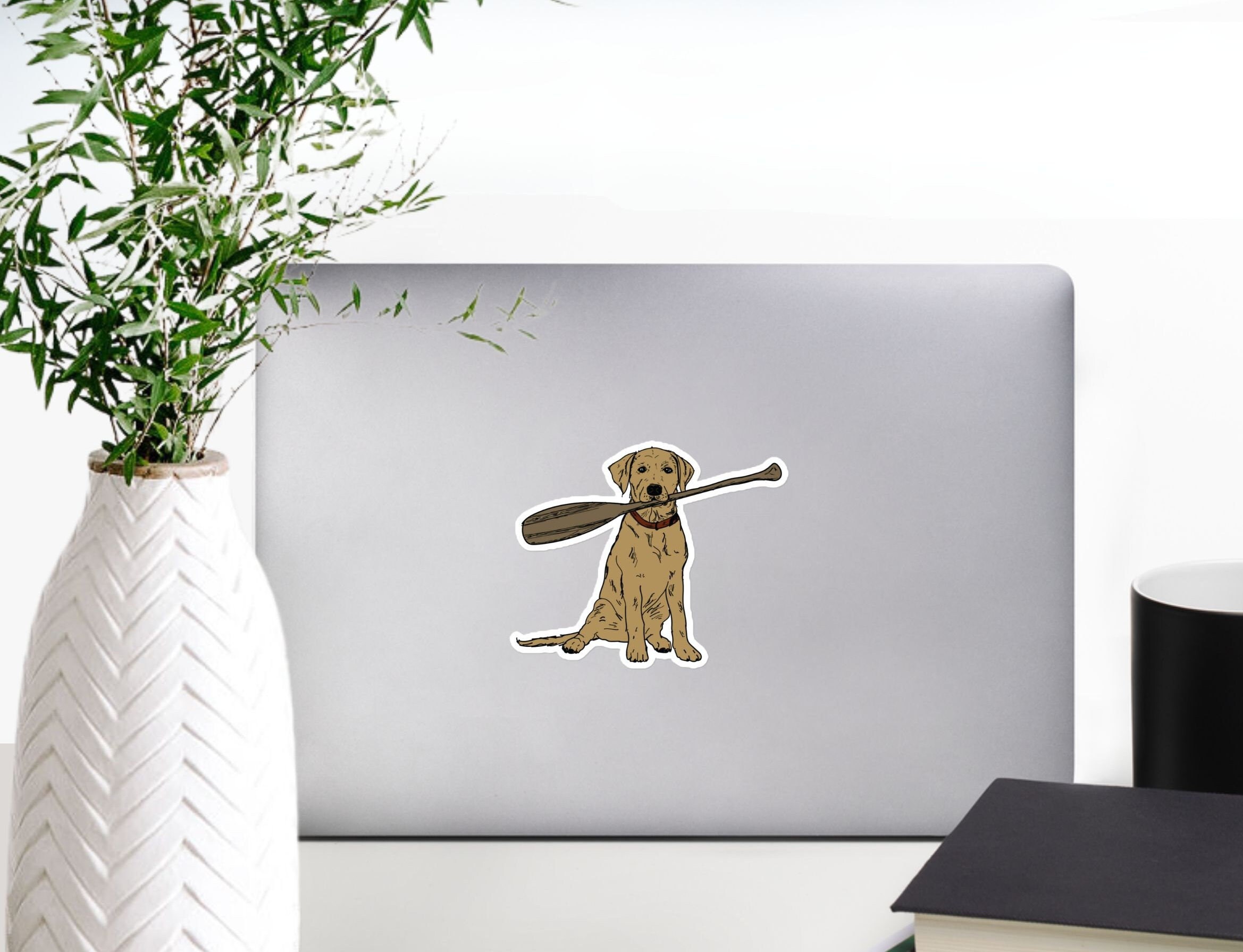 Dog Canoe Sticker Lake Life - Etsy