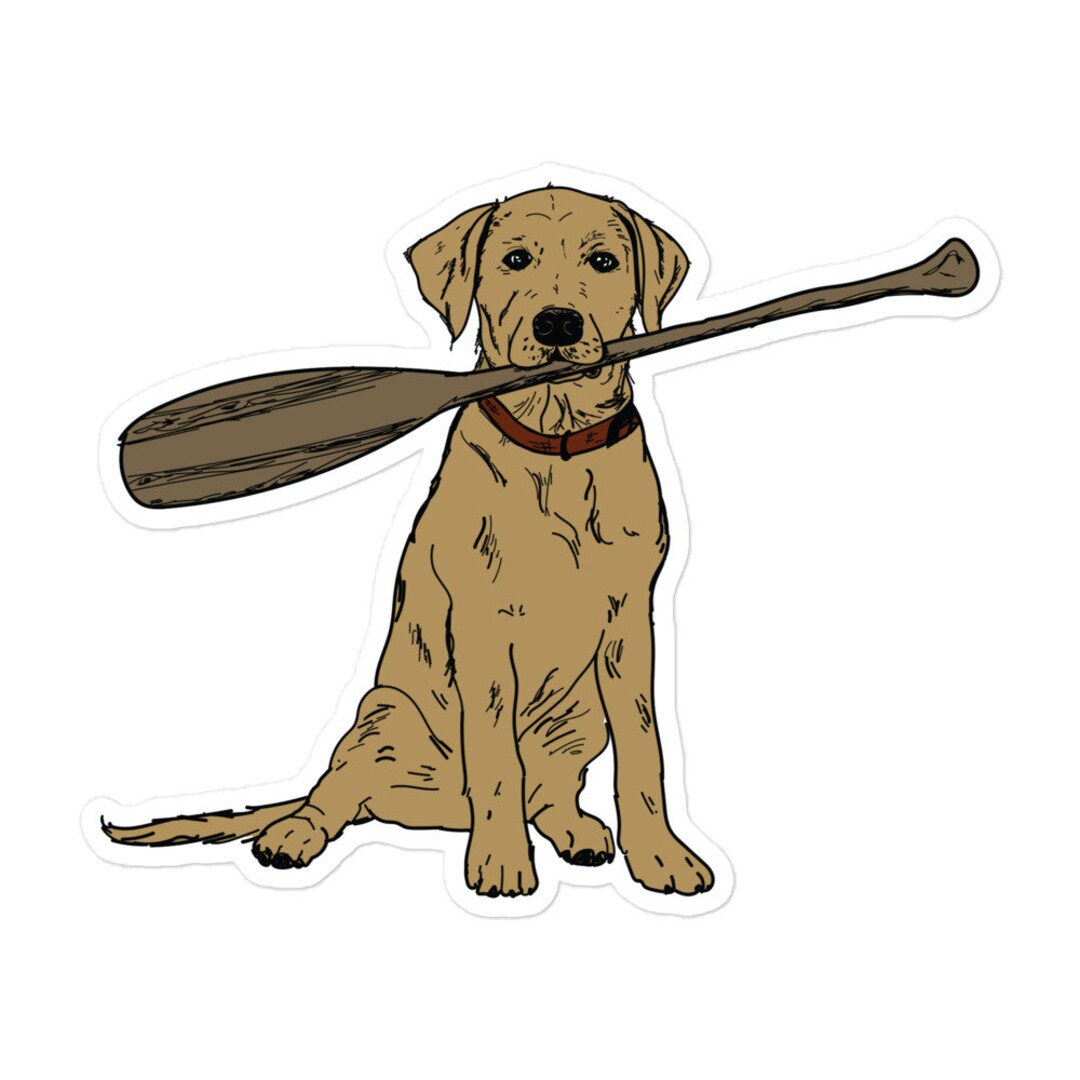 Dog Canoe Sticker Lake Life - Etsy
