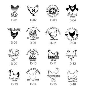 Aangepaste eierstempel, eierstempel, aangepaste eierdoosstempel, verse eierstempel, kippenhok-eierstempel, gepersonaliseerde eierstempel, ei, stempel, eierdoos