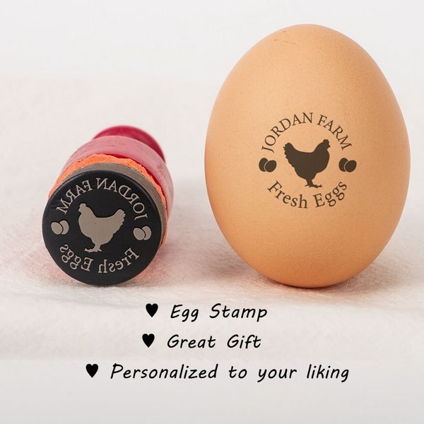 Egg Stamp，Stamp For Eggs，Fresh Egg Stamp，Chicken Gift，Custom Stamp，Personalized Stamp，Farm Stamp，Chicken Coop，Rubber Stamp，Easter Egg