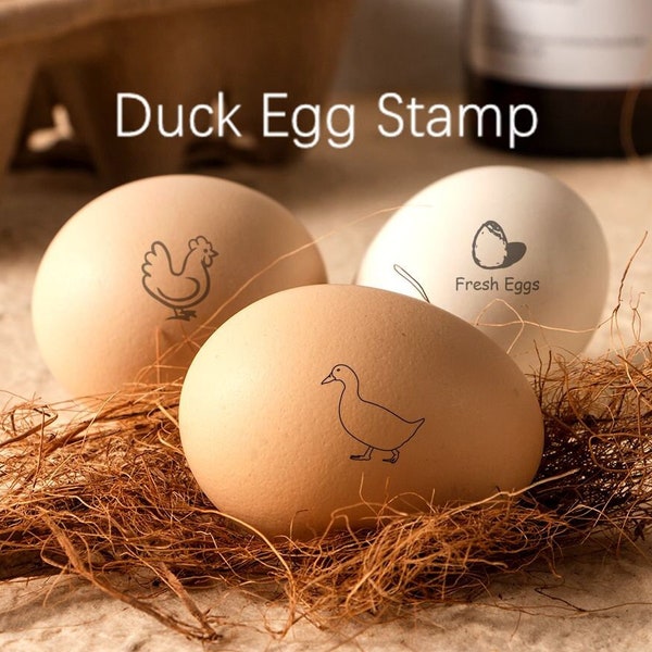 Egg Stamp - Custom Egg Stamp - Personalized Egg Stamp - Personalized Gift - Mini Fresh Egg Stamps Egg Labels - Duck Egg Stamp - Farm Decor