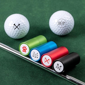 Sello de pelota de golf personalizado, marcador de pelota de golf, sello de bola personalizado, sello de acero inoxidable personalizado, sello de bola de tinta, regalo deportivo para golfistas