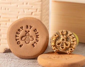 Clay signature Custom, Custom Pottery Stamp, Brass Stamp For Pottery, Stamp For Ceramic, Custom Letter Stamps For Clay, Brass Mold For Clay