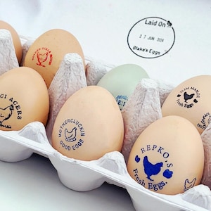 Carimbo de ovo personalizado, Carimbo de ovo fresco personalizado, Carimbo de ovo de galinha, Carimbo de ovo de pato, Caixa de ovo personalizada, Carimbo de caixa de ovo, Carimbo de ovo de pato