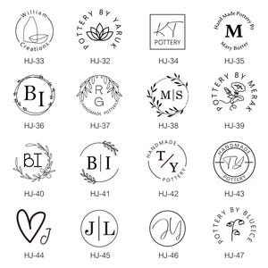 Custom Stamp Soap Stamp Pottery Stamp Clay Stamp Acrylic Mold Soap Initial Stamp Ceramics Custom Pottery Stamp Personalized Pottery Stamp