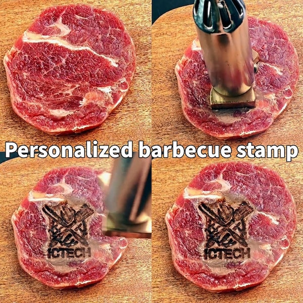 Personalized barbecue stamp. New accessory for barbecue lovers! Unique for bbq parties, birthday, Christmas gift, dad gift, Christmas gift，BBQ
