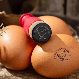 Mini tampon œuf | Homesteading | Timbre agricole | Marquage des œufs | Presse-oeufs | Tampon pour boîte à œufs | Tampon œuf mignon | Fille de la ferme | Ferme familiale | CANARD