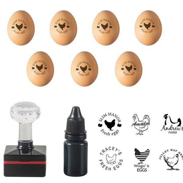 Custom Egg Stamp - Personalized Rubber Egg Stamp - Butt Nugget Egg Stamp - Mini Fresh Egg Stamps Egg Labels - Personalized Chicken Gifts