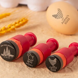 Tampon à œufs personnalisé, Tampon à œufs personnalisé, Tampon à œufs, Mini tampons à œufs frais, Étiquettes à œufs, Cadeaux d'œufs personnalisés, Cadeaux de poulet, Tampon à œufs personnalisé