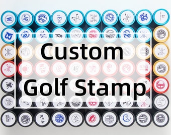 Custom Golf Stamp, Personalized Golf Stamp , Golf Stamp ,Custom Stainless Golf Ball Stamp, Father&#39;S Day Gift,Golf Accessories,Waterproof ink