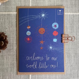 Welcome to This World-wenskaart, pasgeboren baby, geboorte, gefeliciteerd, nieuwe aankomst