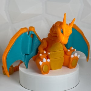 Articulated 3D Printed Charizard Mega Charizard