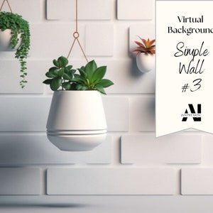 Simple Wall Zoom Background #3 | Backdrop for Video Call | Zoom Home Office Background | Virtual Office | Zoom Backdrop | Stunning AI Images