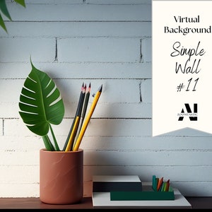 Simple Wall Zoom Background #11 |Backdrop for Video Call | Zoom Home Office Background | Virtual Office | Zoom Backdrop | Stunning AI Images