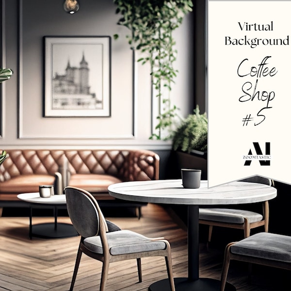 Zoom Coffee Shop Background Etsy