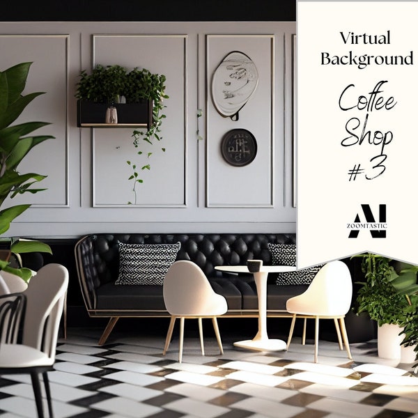 Zoom Coffee Shop Background Etsy