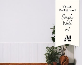 Simple Wall Zoom Background #1 | Backdrop for Video Call | Zoom Home Office Background | Virtual Office | Zoom Backdrop | Stunning AI Images
