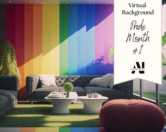 Zoom Hintergrund Pride Month #1| Virtueller Hintergrund | Zoom Home Office Hintergrund | Zoom | Treffen | Zoom Hintergrund | Atemberaubende AI Bilder