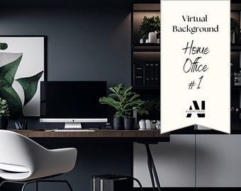 Zoom Background Home Office #1| Zoom Office Background | Zoom Home Office Background | Zoom | Meeting | Zoom Backdrop | Stunning AI Images